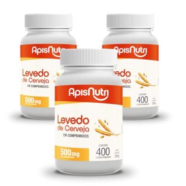 Imagem de 3x Levedo de Cerveja 500Mg 400 Comp Apsinutri