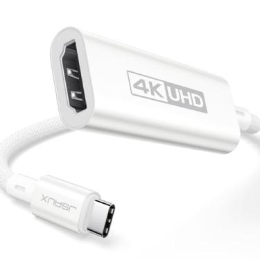 Imagem de JSAUX Adaptador USB C para HDMI, 4K @ 60Hz USB tipo C para adaptador HDMI fêmea [para Thunderbolt 3] para iPhone 15 Pro, MacBook Pro/Air, Surface, Samsung Galaxy S21 S20 Ultra S10 S9, Dell XPS 15