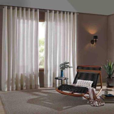 Imagem de Cortina Duo 4,20 x 2,50 m Mônaco Areia Bella Janela