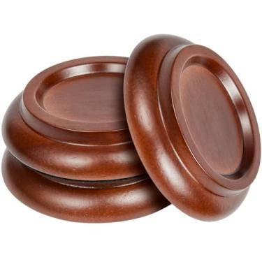 Imagem de Piano Caster Cups Grand Piano Caster Cups de Madeira Porta-copos de Piano Almofadas para Piano