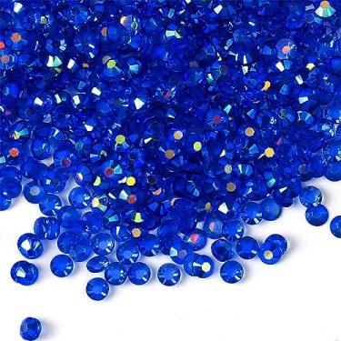 Imagem de 3000 peças SS6 2 mm Flatback Strass AB Clear Round Gems Cristais para Nail Art DIY Crafts Roupas Sapatos Bolsas (Safira Transparente AB)