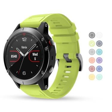 Imagem de BaayCerrie Compatível com pulseiras de relógio Fenix 6, pulseira de relógio Garmin de 22 mm de substituição para Fenix 5/Fenix 5 Plus/Fenix 6/Fenix 6 Pro/Fenix 7/Forerunner 935/Forerunner 945/Approach
