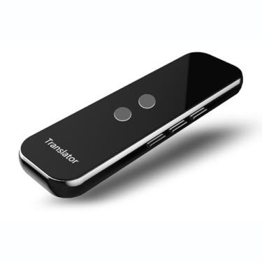 Imagem de Dispositivo tradutor de idioma instantâneo, tradutor de idioma bidirecional em tempo real, dispositivo tradutor de voz Ai em 137 idiomas, mini tradutor de bolso para aprender viagens e comunicações de