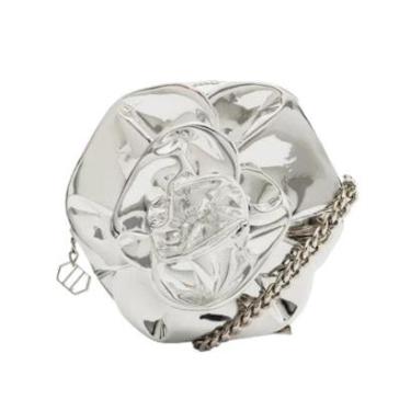 Imagem de Bolsa Tiracolo Couro Pequena Flor Arezzo Feminino-Feminino