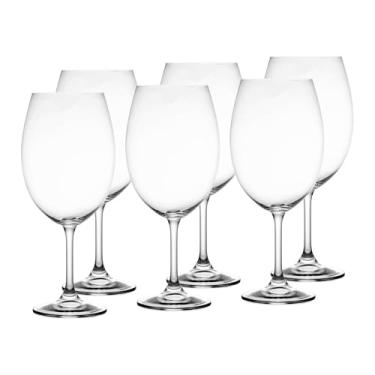 Imagem de LYOR - Conjunto 6 Taças em Cristal Ecológico Sommelier para Degustação - 580ml - Ideal para Degustação de Vinho