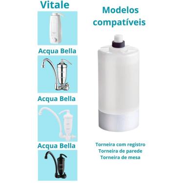 Imagem de Refil Vela Filtro Água Lorenzetti Acqua Bella Vitale Rv-01