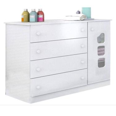 Imagem de Cômoda Infantil Lívia Branco Brilho - Phoenix