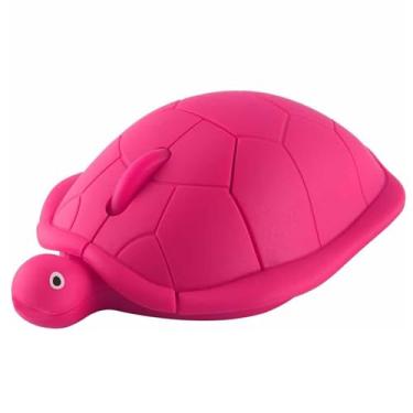 Imagem de Mouse sem fio, fofo, animal pequeno, formato de tartaruga, mouse de computador para laptop, portátil, silencioso, USB, óptico, sem fio, 3 botões, 1600 DPI, mouse de viagem para PC, computador, MacBook