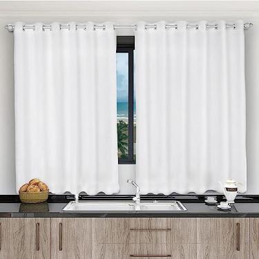 Imagem de Cortina Tecido Oxford 3,00x1,20 Janela Curta Quarto Cozinha