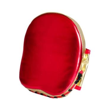 Imagem de Generic Kick Boxing Curvo Foco Luvas de Soco, Strike Round Pad PU Couro Luvas de Treinamento de Boxe Alvo de Mão para MMA Karate, Vermelho