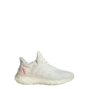 Imagem de adidas Tênis de corrida unissex Ultraboost 5.0 DNA (criança grande), Branco/Fora Branco/Azul Bliss, 7 Big Kid