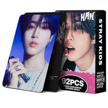 Imagem de KPOPBP Stray Kids Photocards 60 PCS SKZ Rock Star Álbum Cartões de Fotos com 32 PCS Adesivos Kpop Gift Lomo Cards Merch para SKZ Meninos e Meninas (HAN)
