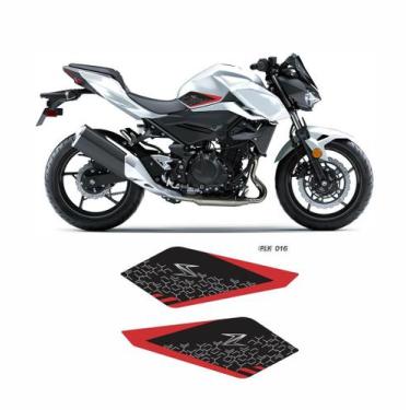 Imagem de Par Adesivo Protetor Kawasaki Z400 Lateral Alto Relevo - Resitank, PLK