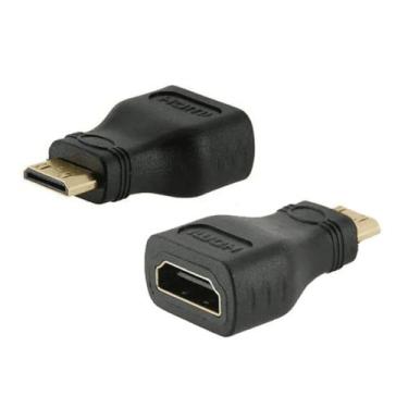 Imagem de Adaptador de Vídeo HDMI Fêmea para Mini HDMI Macho 1080p - LELONG