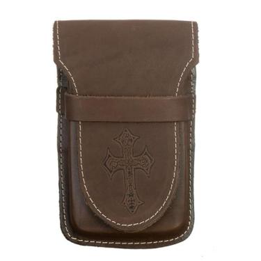 Imagem de Capa de Celular Bainha de Couro com Passador para Cinto - Club 21 Coun