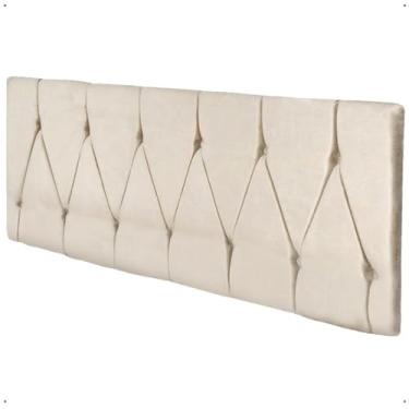 Imagem de Cabeceira Estofada Suspensa Para Cama Box Casal Queen 1,60 Classic - Areia Lojas Rpm