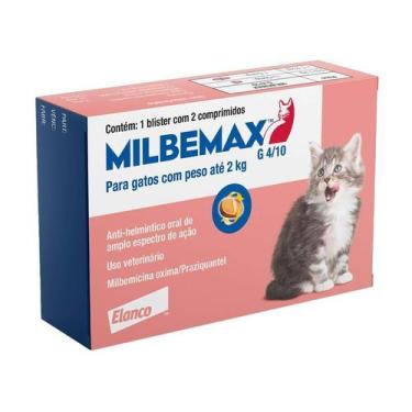 Imagem de Vermífugo Milbemax para Gatos 4/10mg - 1 Unidade - Elanco
