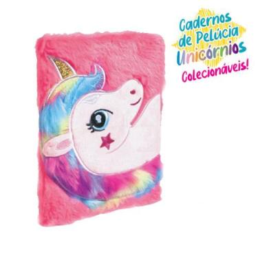 Imagem de Caderno Escolar Pelúcia Unicórnio Estrela SCB102 - Polibrinq
