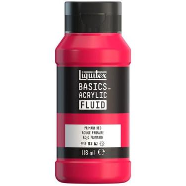 Imagem de Tinta Acrílica Liquitex Basics Fluid 118ml Primary Red, Fluid