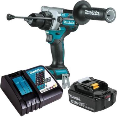 Imagem de Furadeira Parafusadeira de Impacto Makita A Bateria 18v 5ah Dhp486z C/