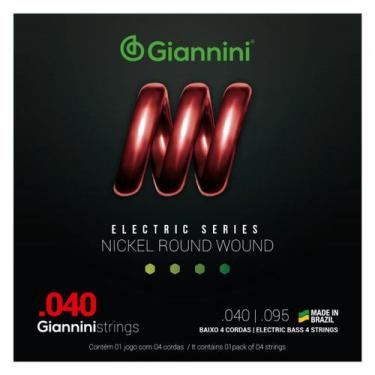 Imagem de Encordoamento Baixo Giannini Electric GEEBRL Nickel 4C .040"