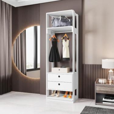Imagem de Closet Aberto Titan Guarda Roupa Organizador Com Gavetas - Móveis Leão