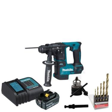 Imagem de Martelete Rompedor A Bateria 18v 5ah Dhr171 Makita Com Acessórios