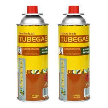 Imagem de 2x Gas para Fogareiro Fogao Guepardo TubeGas 227g