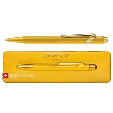 Imagem de Caneta Esferográfica Caran D'ache 849 Goldbar Dourada - CARAN DACHE