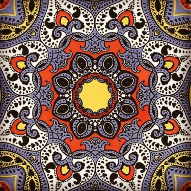 Imagem de Azulejos Colonial Português em porcelana decorativos mandala blue kit 