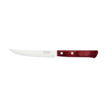 Imagem de Faca para Churrasco com Lâmina em Aço Inox 5 Tramontina, Vermelho