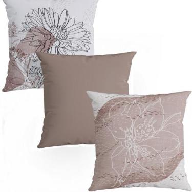 Imagem de Kit 3 Capas De Almofada Minimalista Moderna Luxo Decoração - STAR GOLD
