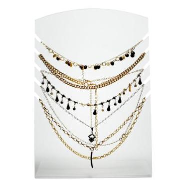 Imagem de Expositor De Bijuterias Colar Brincos Joias Acrílico - Acrilikus, Disp