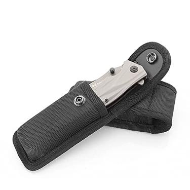 Imagem de Coldre para faca EDC abaixo de 12,7 cm, suporte de ferramentas para canivetes de bolso dobráveis, estojo pequeno para uso externo (1 coldre apenas)