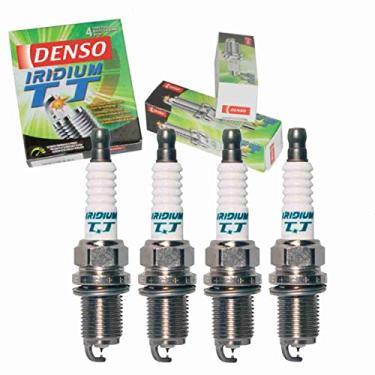 Imagem de 4 velas de ignição DENSO Iridium TT compatíveis com Honda Accord 2.2L 2.3L L4 1990-2002