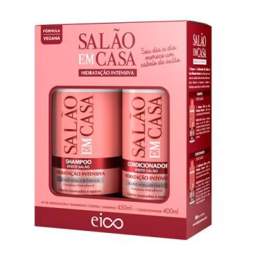 Imagem de Kit Básico Eico Salão em Casa Cronograma Profissional Shampoo 450ml e 