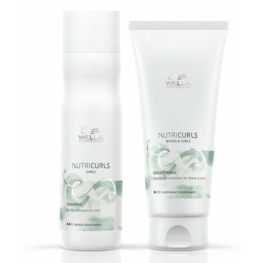 Imagem de Kit Wella Nutricurls Shampoo 250Ml + Condicionador 200Ml