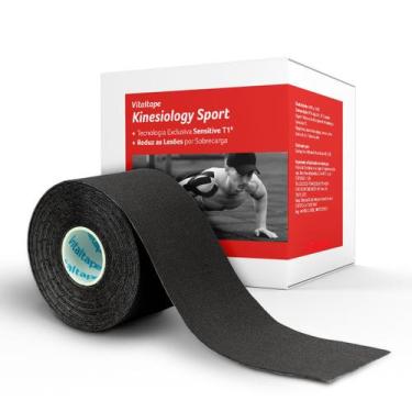 Imagem de Fita Kinesio Sports Adesiva Para Atletas Jogador Corredor Pernas Braço
