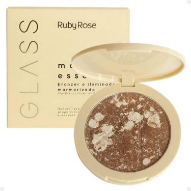 Imagem de Bronzer e Iluminador Marmorizado Ruby Rose Glass Marble Essence Imperi
