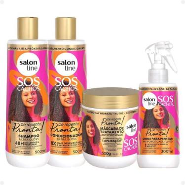 Imagem de Salon Line Sos Cachos De Repente Pronta!: Shampoo, Condicionador, Másc