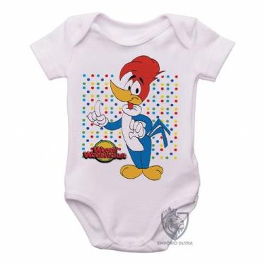 Imagem de body nenê criança roupa bebê Pica Pau  bolinhas - Empório Dutra, GG  (