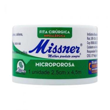 Imagem de Fita Microporosa Hipoalérgica 2,5 Cm x 4,5 M Missner