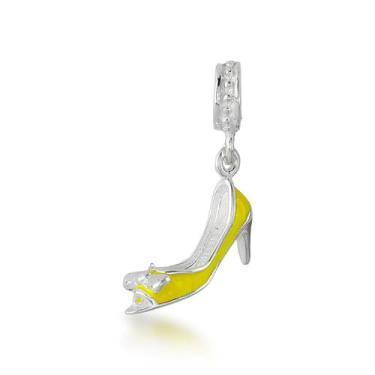 Imagem de Berloque de Sapato Amarelo Charmoso em Prata 925 para Fashionistas - A