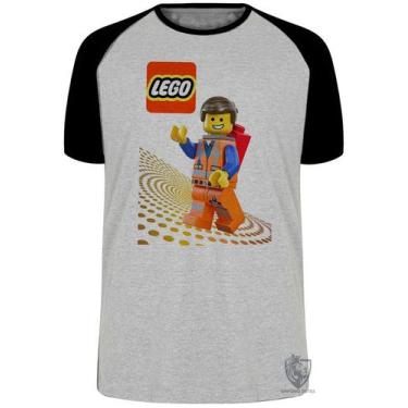 Imagem de Camiseta Lego Emmet Brickowski Blusa Plus Size extra grande adulto ou 