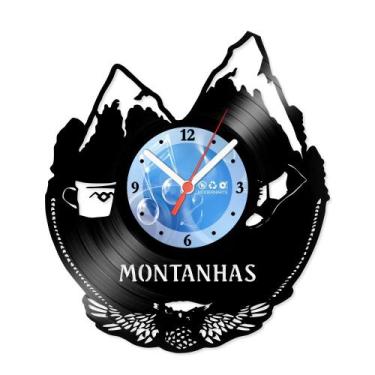 Imagem de Relógio De Parede Disco Vinil Diversos - Picos da Montanha - VDI-312 -
