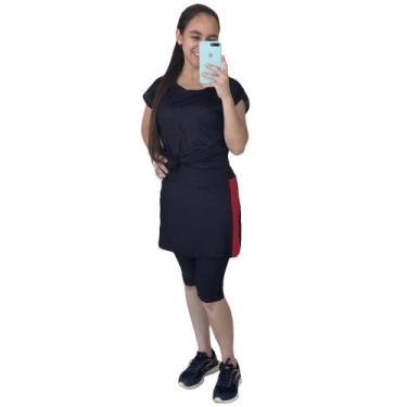 Imagem de Shorts Saia Fitness  em Suplex Moda Evangélica P ao GG - Flor do Cerra