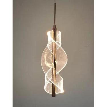 Imagem de Pendente Led Espiral Moderno Infinito Cabeceiras Lavabos 7w - Lcg Elet