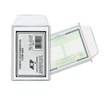Imagem de Kit Porta Documento Pvc Rg e Titulo 75x105mm Acp C/aba 500 Unidades