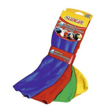 Imagem de Pano em Microfibra Conjunto Luxcar com 4 Unidade