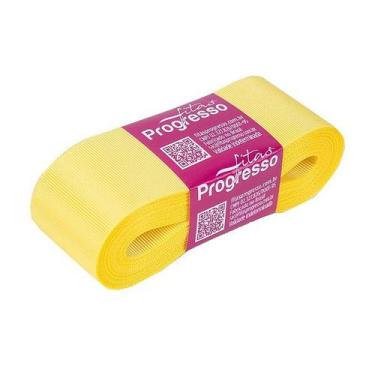 Imagem de Fita Gorgurão Progresso 38mm nº9 - 10m Cor 242 Amarelo Canário - 01 un